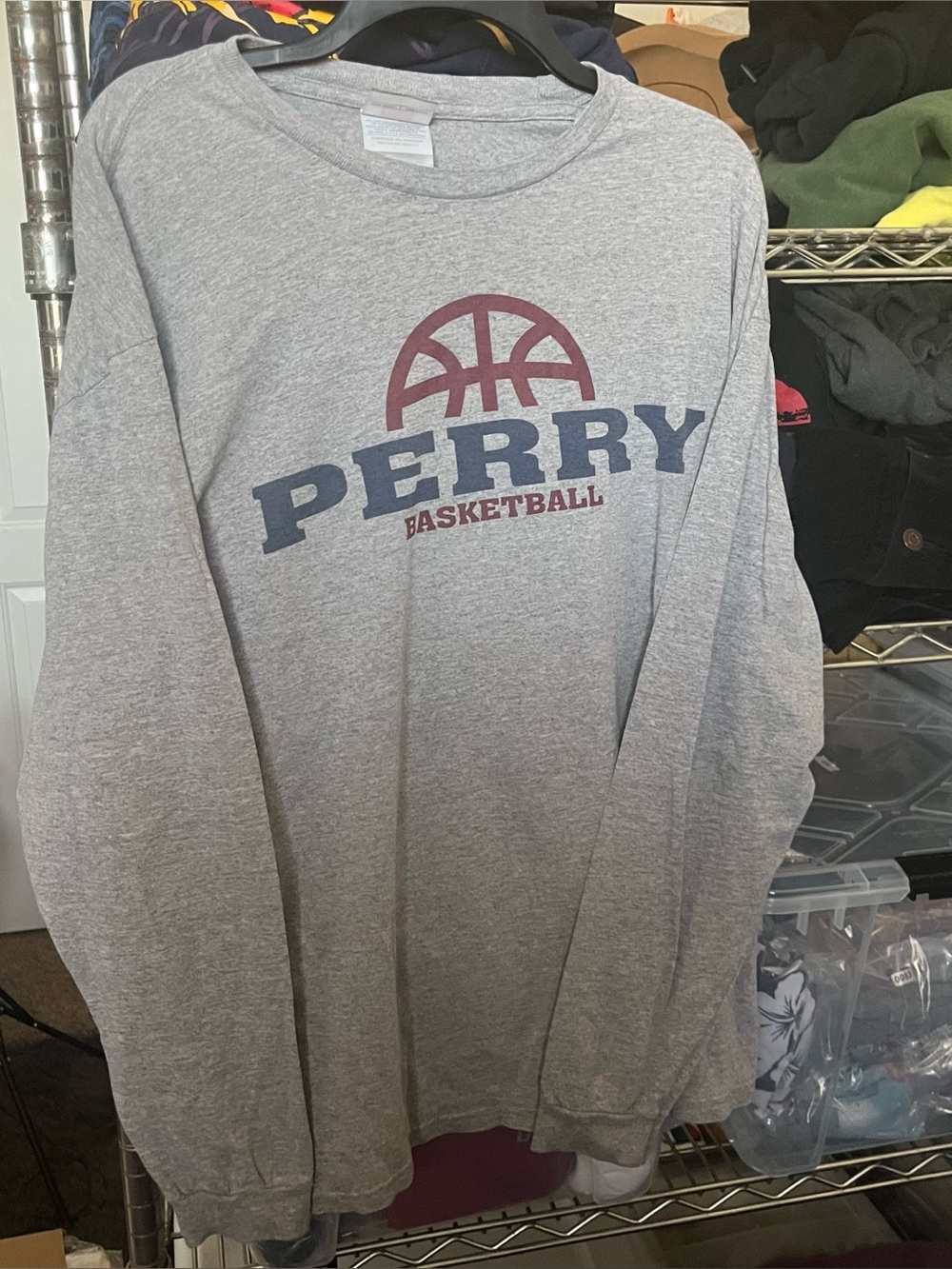 Vintage 90’s Nike grey basketball long sleeve shirt Size XL #basketball